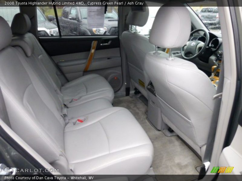 Rear Seat of 2008 Highlander Hybrid Limited 4WD