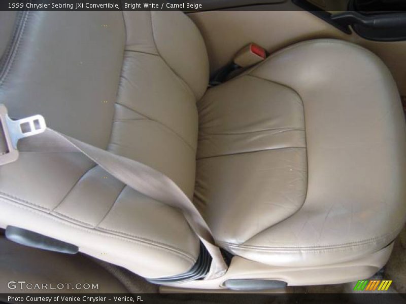 Bright White / Camel Beige 1999 Chrysler Sebring JXi Convertible
