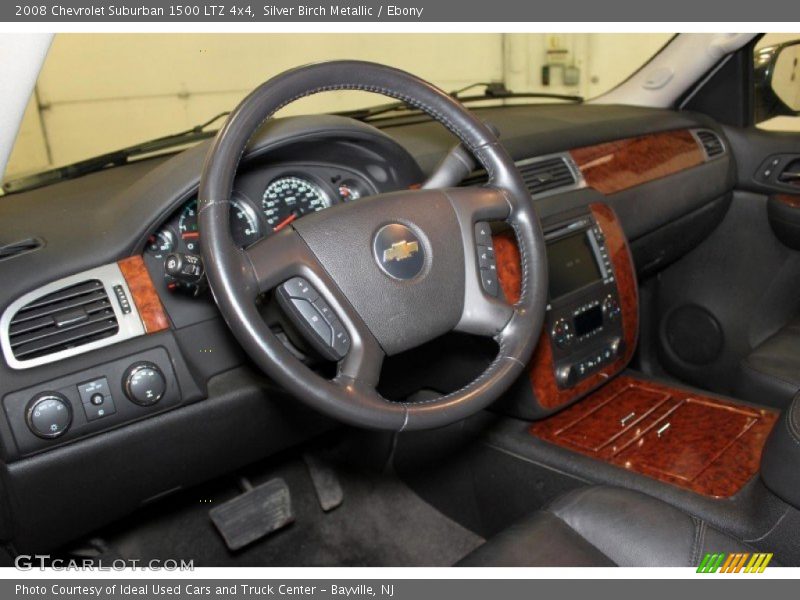 Silver Birch Metallic / Ebony 2008 Chevrolet Suburban 1500 LTZ 4x4