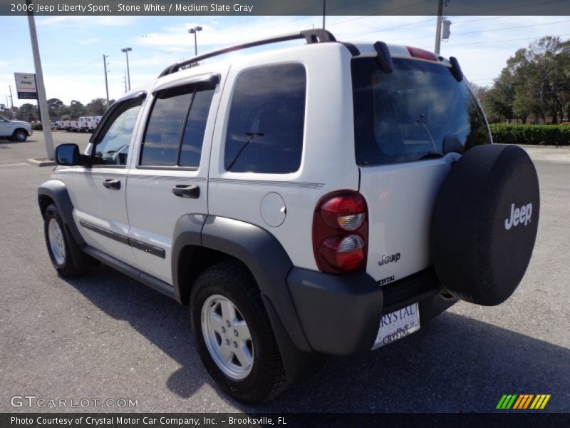Stone White / Medium Slate Gray 2006 Jeep Liberty Sport