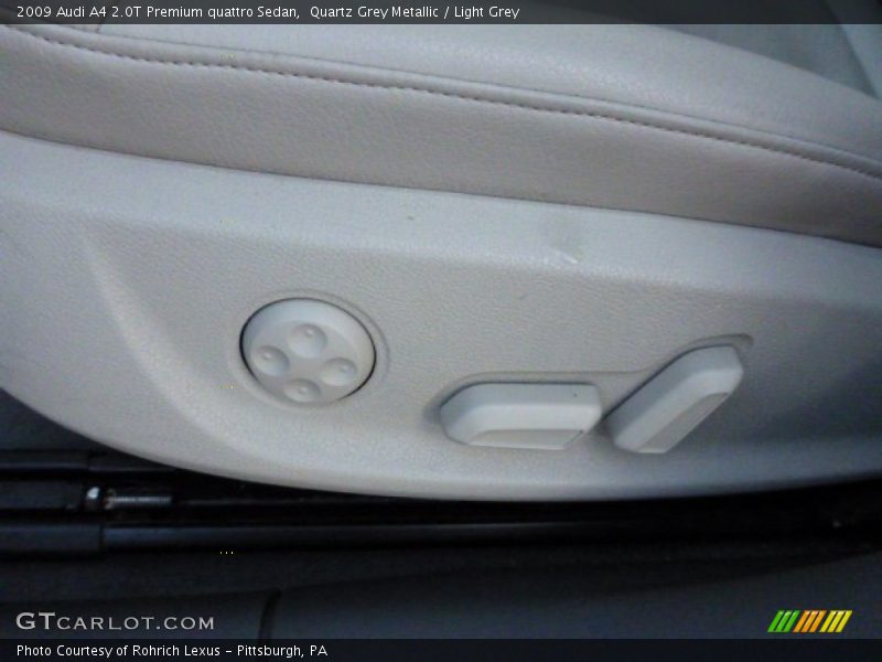 Quartz Grey Metallic / Light Grey 2009 Audi A4 2.0T Premium quattro Sedan