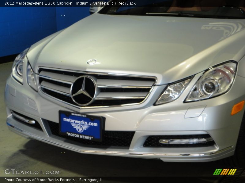 Iridium Silver Metallic / Red/Black 2012 Mercedes-Benz E 350 Cabriolet