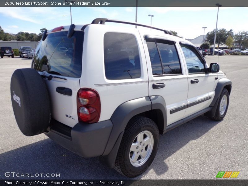 Stone White / Medium Slate Gray 2006 Jeep Liberty Sport