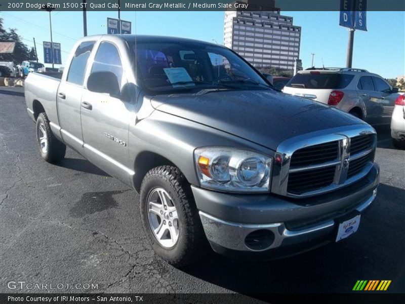 Mineral Gray Metallic / Medium Slate Gray 2007 Dodge Ram 1500 ST Quad Cab