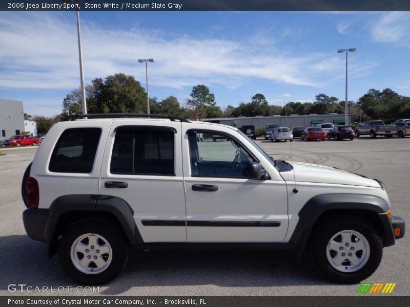 Stone White / Medium Slate Gray 2006 Jeep Liberty Sport