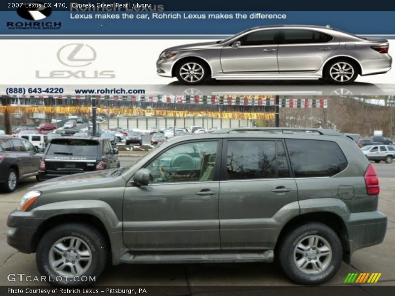Cypress Green Pearl / Ivory 2007 Lexus GX 470
