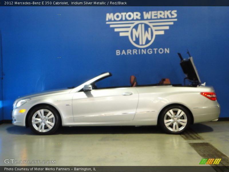 Iridium Silver Metallic / Red/Black 2012 Mercedes-Benz E 350 Cabriolet