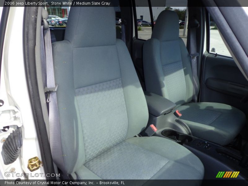 Stone White / Medium Slate Gray 2006 Jeep Liberty Sport