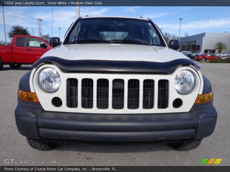 Stone White / Medium Slate Gray 2006 Jeep Liberty Sport