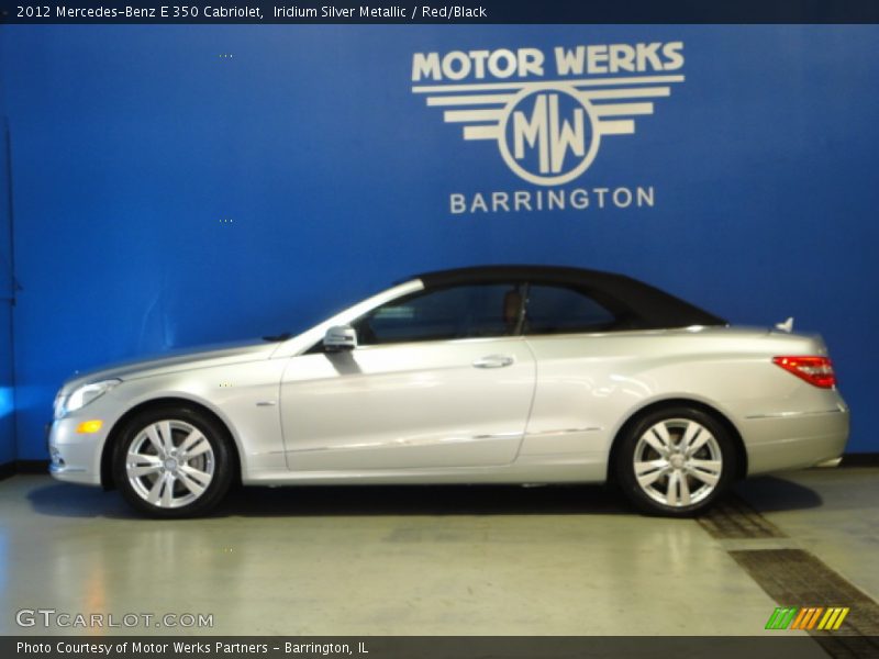 Iridium Silver Metallic / Red/Black 2012 Mercedes-Benz E 350 Cabriolet