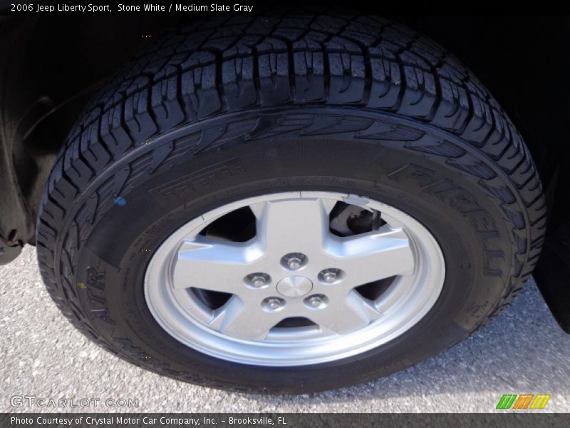 Stone White / Medium Slate Gray 2006 Jeep Liberty Sport