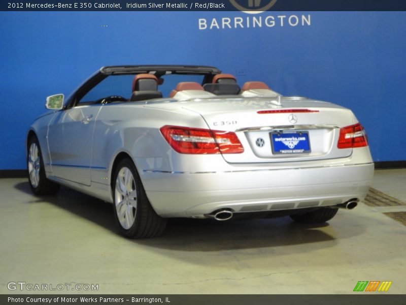 Iridium Silver Metallic / Red/Black 2012 Mercedes-Benz E 350 Cabriolet