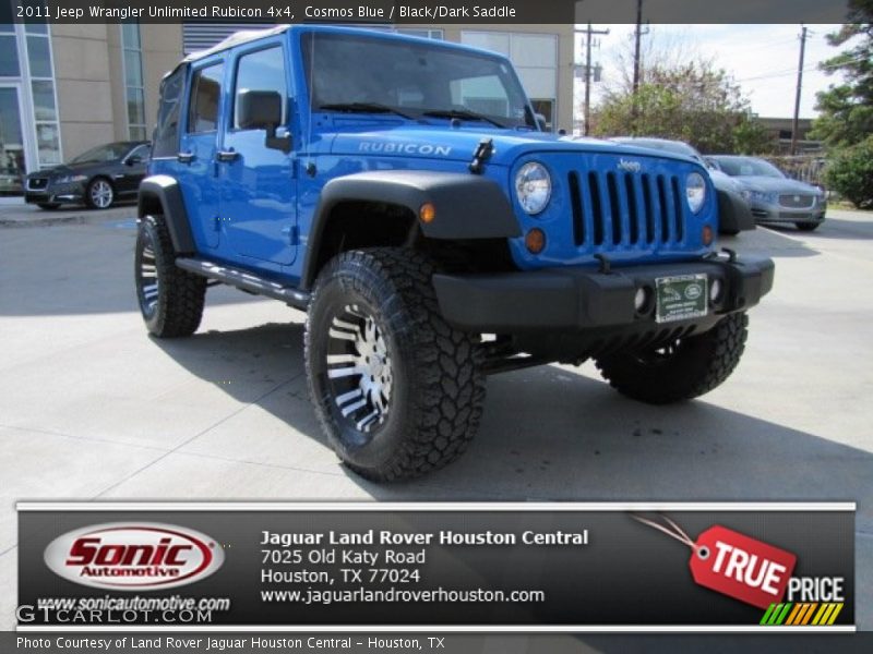 Cosmos Blue / Black/Dark Saddle 2011 Jeep Wrangler Unlimited Rubicon 4x4