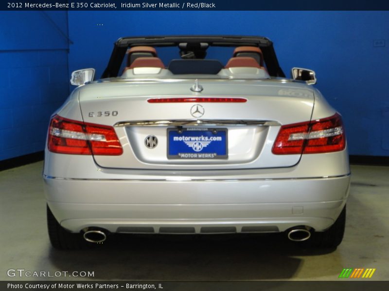 Iridium Silver Metallic / Red/Black 2012 Mercedes-Benz E 350 Cabriolet