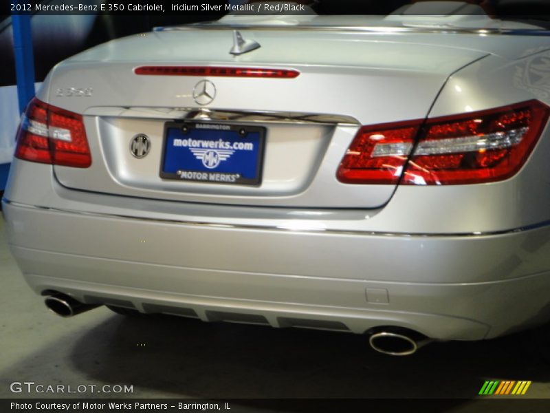 Iridium Silver Metallic / Red/Black 2012 Mercedes-Benz E 350 Cabriolet