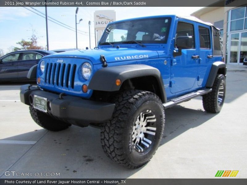 Cosmos Blue / Black/Dark Saddle 2011 Jeep Wrangler Unlimited Rubicon 4x4