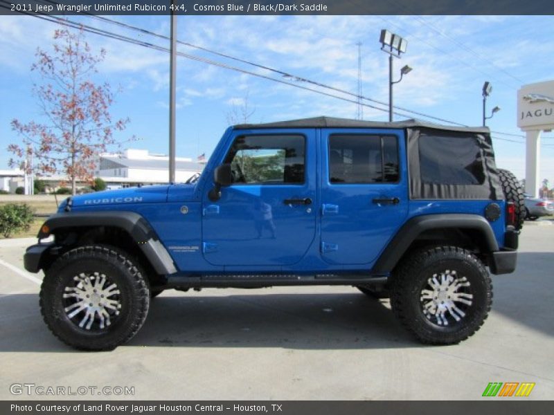 Cosmos Blue / Black/Dark Saddle 2011 Jeep Wrangler Unlimited Rubicon 4x4
