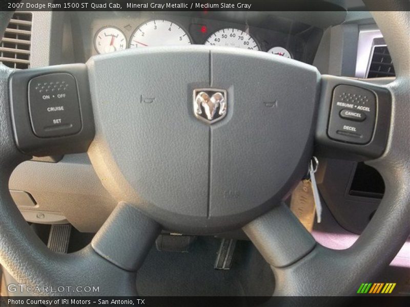 Mineral Gray Metallic / Medium Slate Gray 2007 Dodge Ram 1500 ST Quad Cab