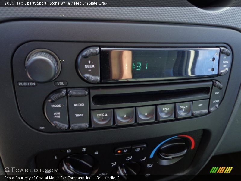 Stone White / Medium Slate Gray 2006 Jeep Liberty Sport