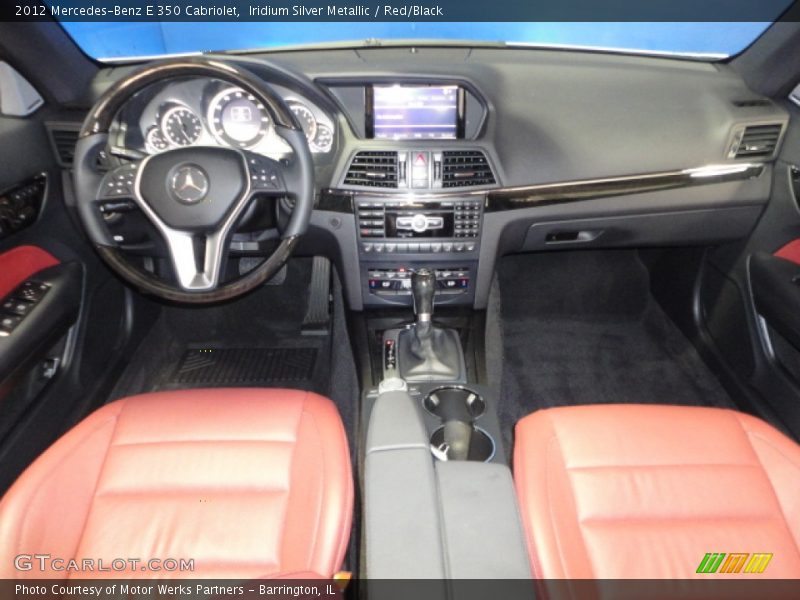 Iridium Silver Metallic / Red/Black 2012 Mercedes-Benz E 350 Cabriolet