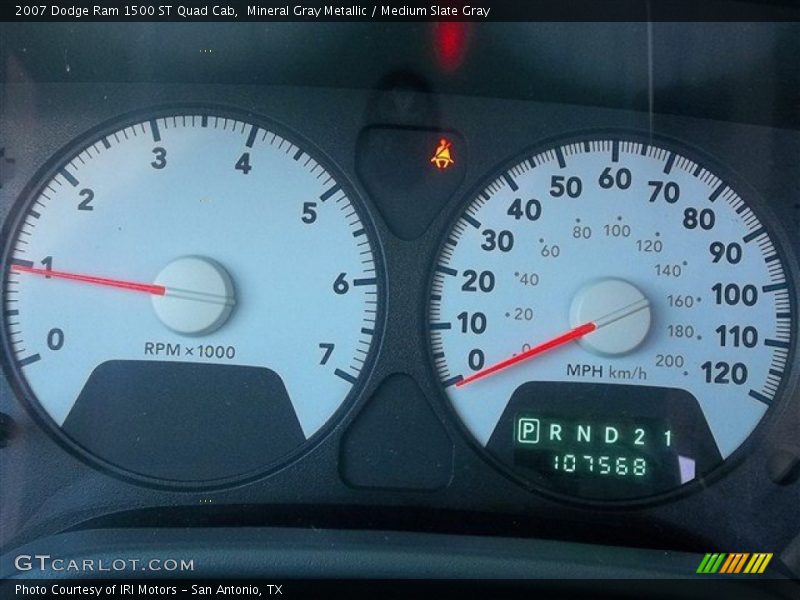 Mineral Gray Metallic / Medium Slate Gray 2007 Dodge Ram 1500 ST Quad Cab