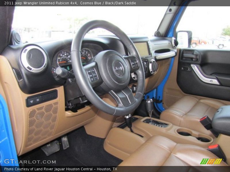 Cosmos Blue / Black/Dark Saddle 2011 Jeep Wrangler Unlimited Rubicon 4x4