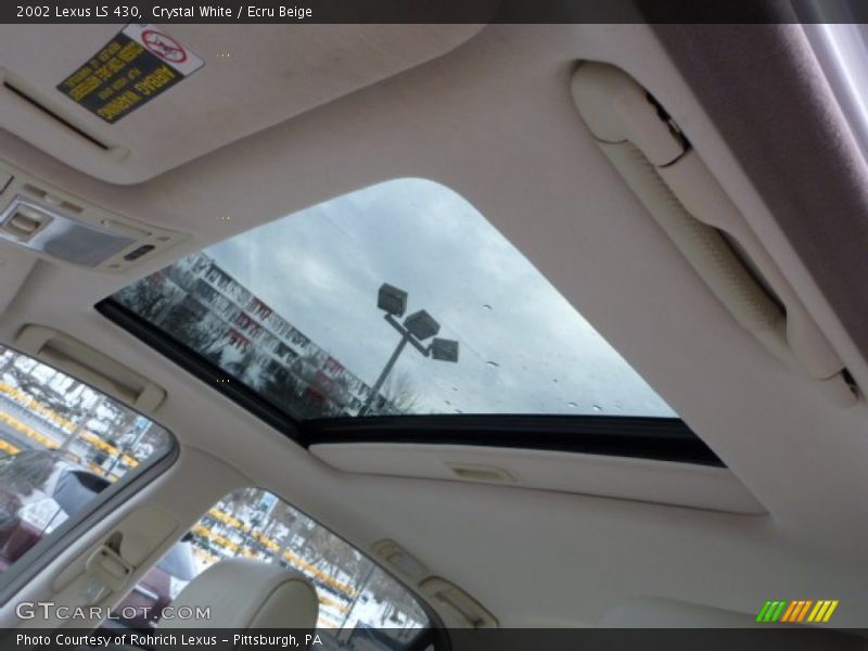 Crystal White / Ecru Beige 2002 Lexus LS 430