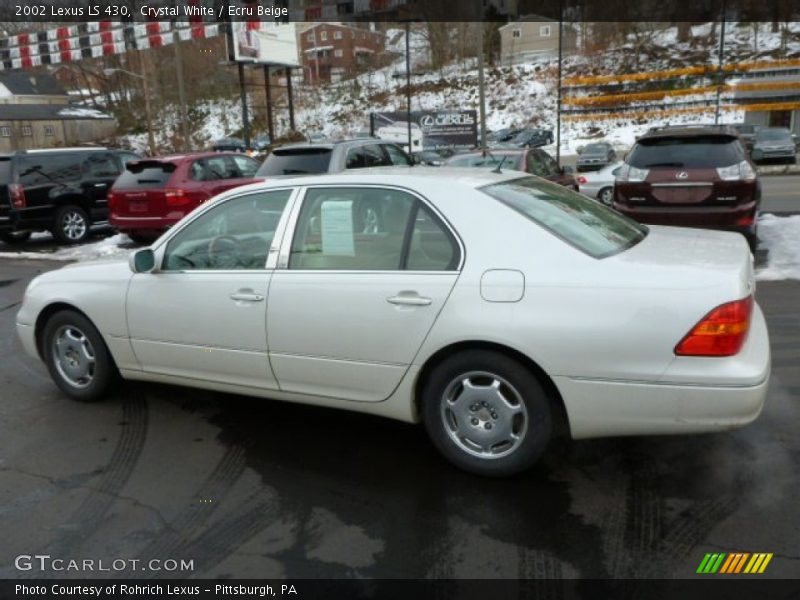 Crystal White / Ecru Beige 2002 Lexus LS 430