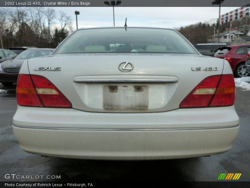 Crystal White / Ecru Beige 2002 Lexus LS 430