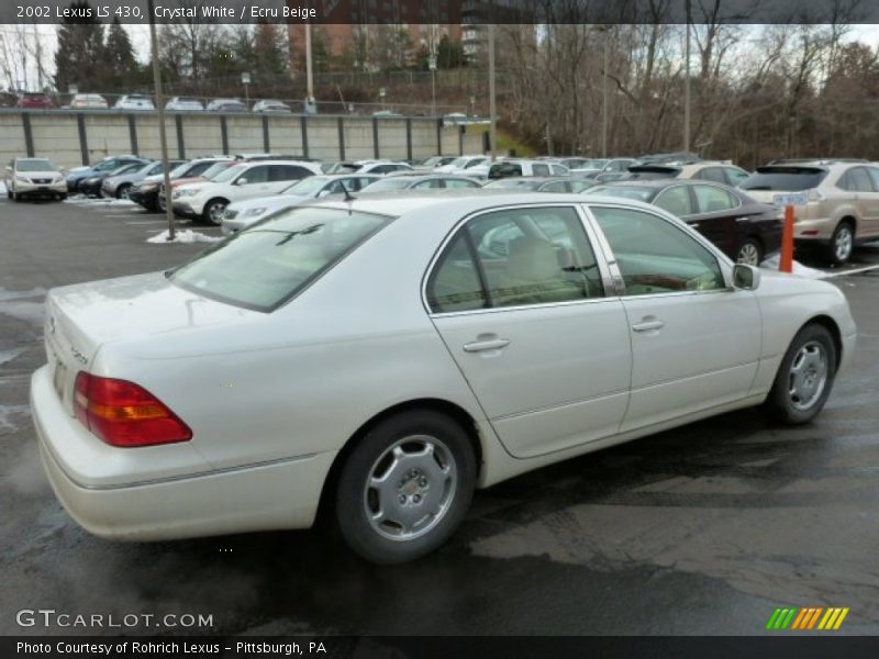 Crystal White / Ecru Beige 2002 Lexus LS 430