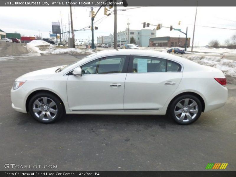 White Diamond Tricoat / Cocoa/Cashmere 2011 Buick LaCrosse CXS