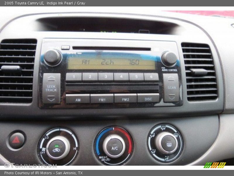 Indigo Ink Pearl / Gray 2005 Toyota Camry LE
