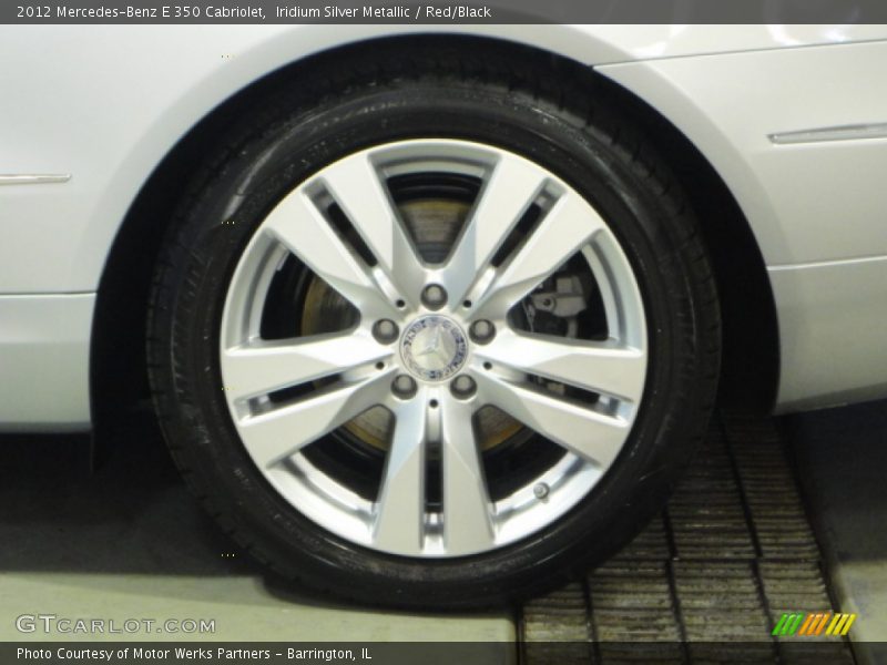Iridium Silver Metallic / Red/Black 2012 Mercedes-Benz E 350 Cabriolet