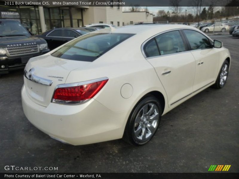 White Diamond Tricoat / Cocoa/Cashmere 2011 Buick LaCrosse CXS