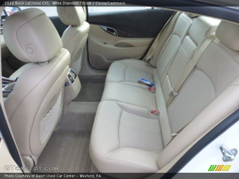 Rear Seat of 2011 LaCrosse CXS