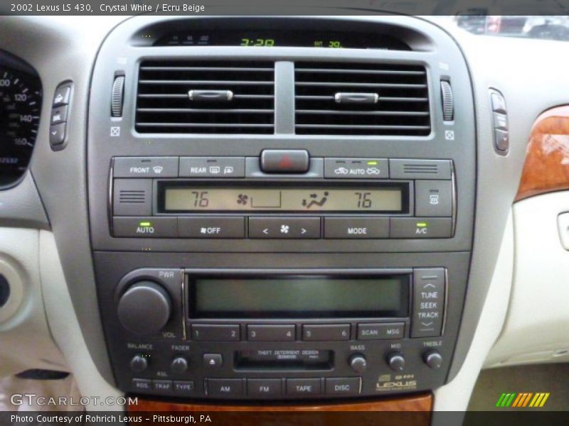 Crystal White / Ecru Beige 2002 Lexus LS 430