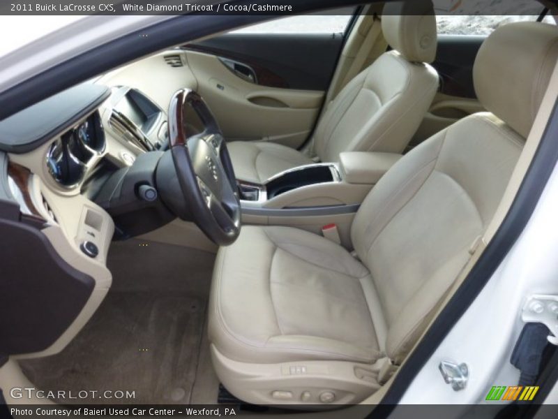 Front Seat of 2011 LaCrosse CXS