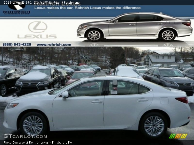 Starfire White Pearl / Parchment 2013 Lexus ES 350