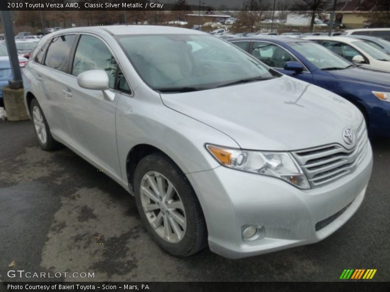 Classic Silver Metallic / Gray 2010 Toyota Venza AWD
