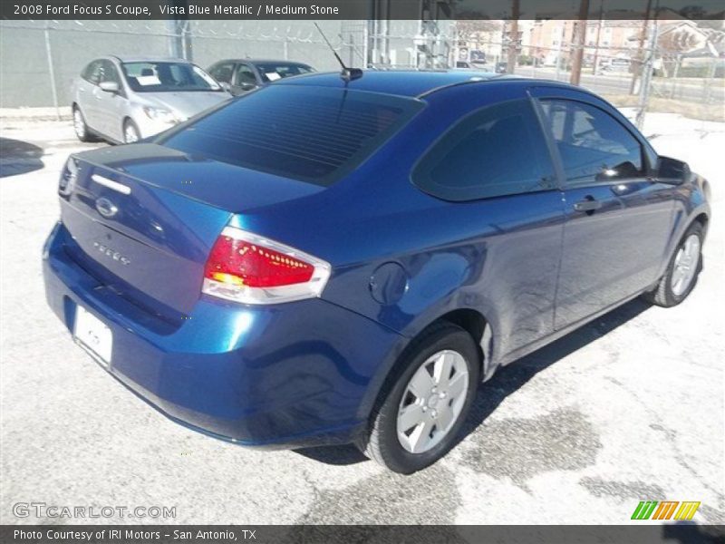 Vista Blue Metallic / Medium Stone 2008 Ford Focus S Coupe