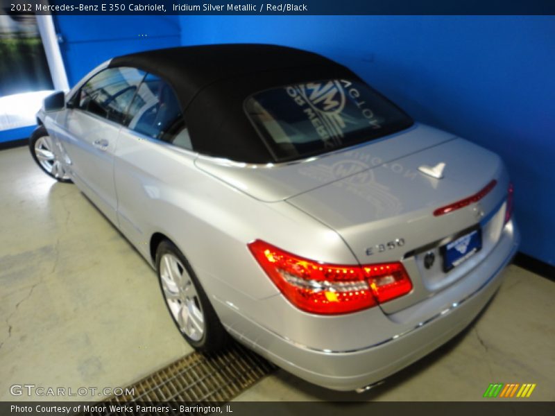 Iridium Silver Metallic / Red/Black 2012 Mercedes-Benz E 350 Cabriolet