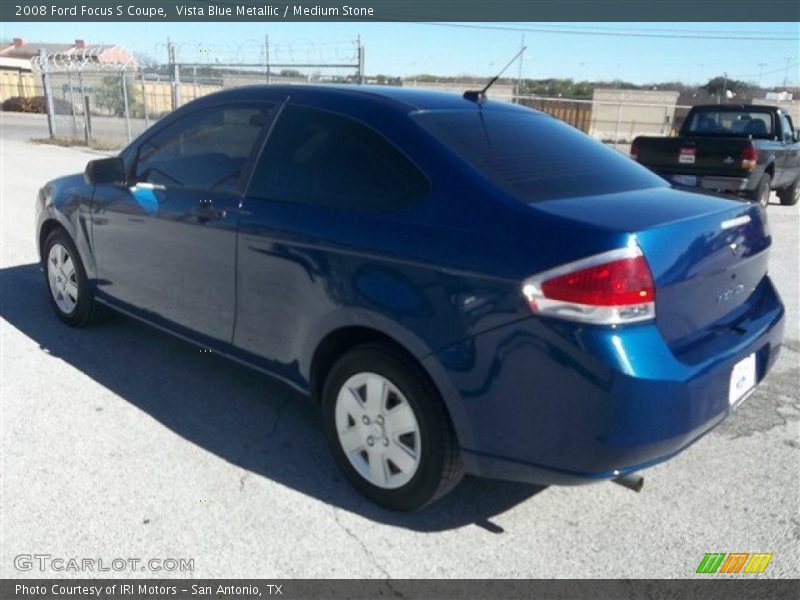Vista Blue Metallic / Medium Stone 2008 Ford Focus S Coupe