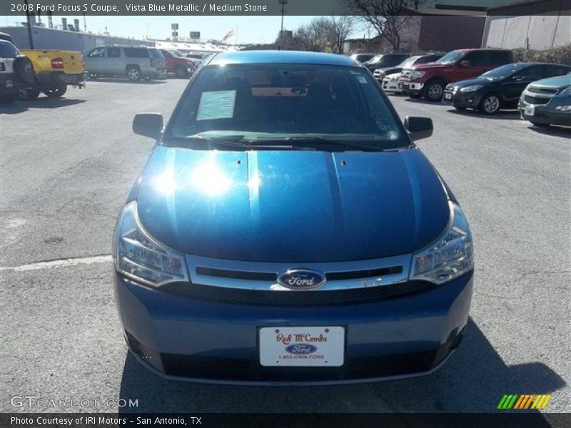 Vista Blue Metallic / Medium Stone 2008 Ford Focus S Coupe