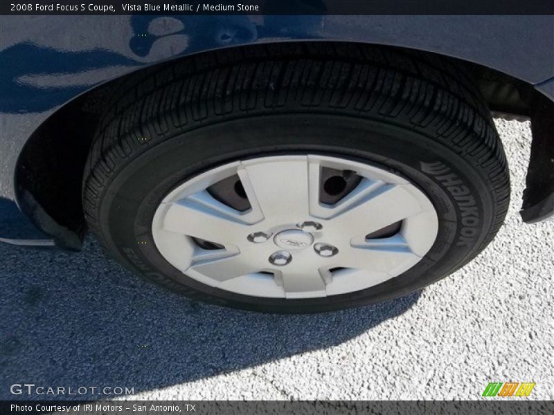 Vista Blue Metallic / Medium Stone 2008 Ford Focus S Coupe