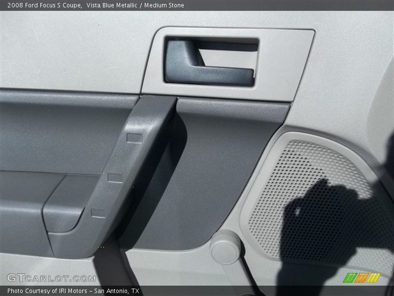 Vista Blue Metallic / Medium Stone 2008 Ford Focus S Coupe