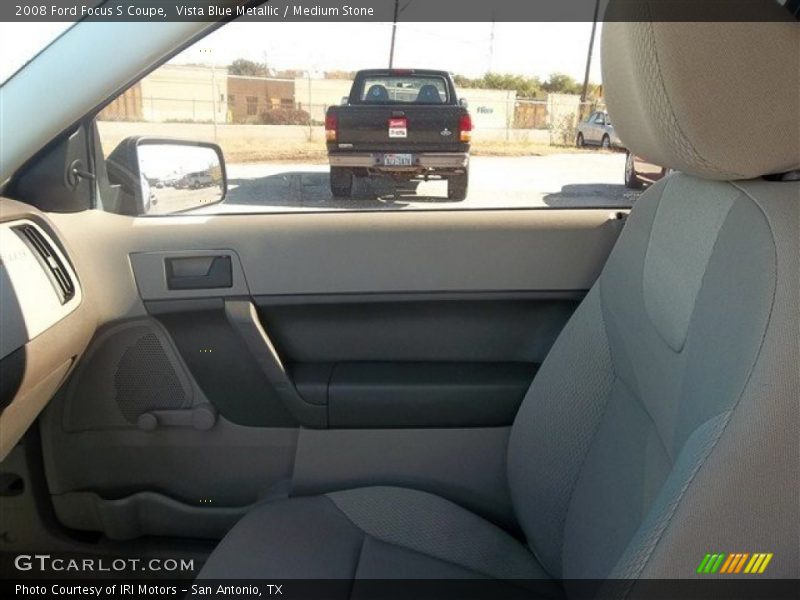 Vista Blue Metallic / Medium Stone 2008 Ford Focus S Coupe
