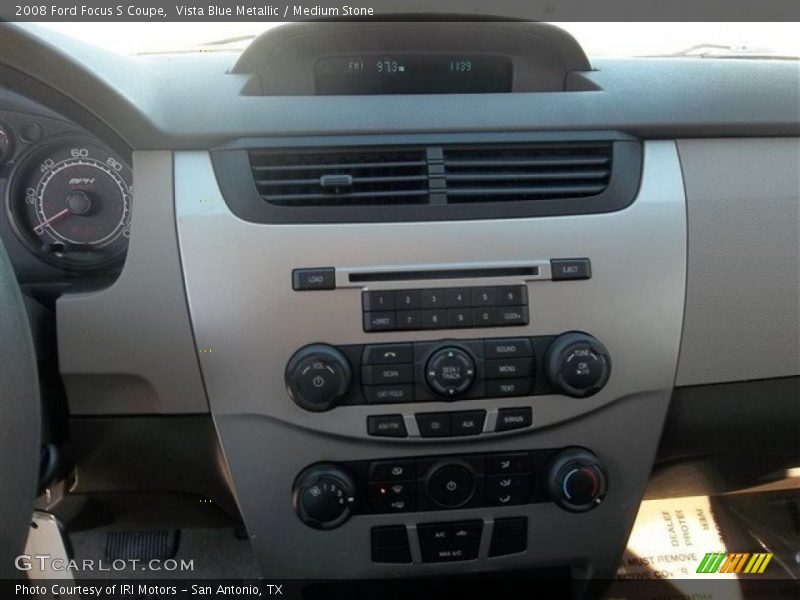 Vista Blue Metallic / Medium Stone 2008 Ford Focus S Coupe
