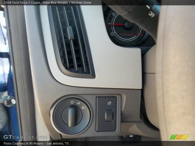 Vista Blue Metallic / Medium Stone 2008 Ford Focus S Coupe