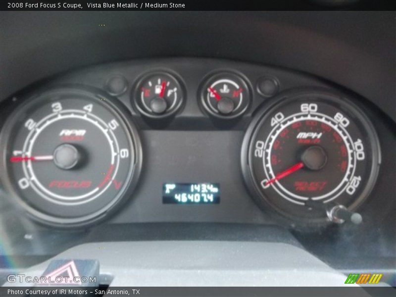 Vista Blue Metallic / Medium Stone 2008 Ford Focus S Coupe
