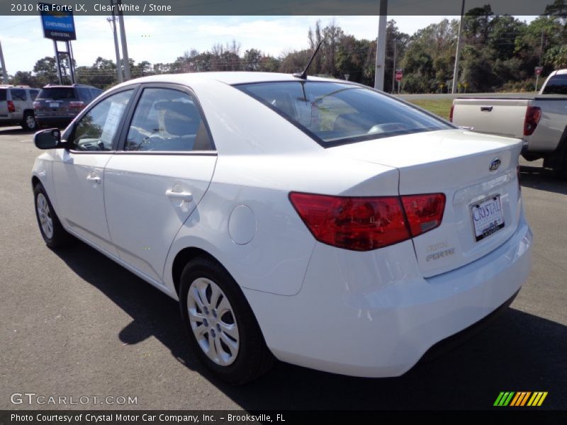 Clear White / Stone 2010 Kia Forte LX